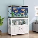 Aquarium Stand with Cabinet, Multi-Tier Fish Tank Stand, Durable, Space-Saving, Easy to Clean, Ideal for Living Rooms and Bedrooms(Style A,120x50cm/47.2x19.7in)