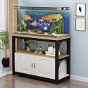 Aquarium Stand with Cabinet, Multi-Tier Fish Tank Stand, Durable, Space-Saving, Easy to Clean, Ideal for Living Rooms and Bedrooms(Style C,90x40cm/35.4x15.7in)