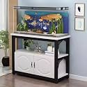Aquarium Stand with Cabinet, Multi-Tier Fish Tank Stand, Durable, Space-Saving, Easy to Clean, Ideal for Living Rooms and Bedrooms(Style B,60x50cm/23.6x19.7in)
