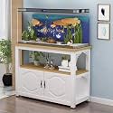 Aquarium Stand with Cabinet, Multi-Tier Fish Tank Stand, Durable, Space-Saving, Easy to Clean, Ideal for Living Rooms and Bedrooms(Style D,60x50cm/23.6x19.7in)
