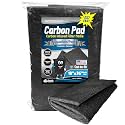 Aquarium Carbon Pad – Cut‑to‑Fit Carbon Infused Filter Pad Media for Crystal Clear Fish Tanks and Ponds, 3/8"–1/2" Thick (18 Inch Width, 36 Inch Long)