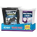 Aquarium Carbon Pad - Cut to Fit Carbon Infused Filter Pad Media for Crystal Clear Fish Tank and Ponds (10.5 Inch Width, Aquarium Bundle)