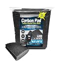 Aquarium Carbon Pad – Cut‑to‑Fit Carbon Infused Filter Pad Media for Crystal Clear Fish Tanks and Ponds, 3/8"–1/2" Thick (10.5 Inch Width, 72 Inch Long)