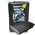 Aquarium Carbon Pad – Cut‑to‑Fit Carbon Infused Filter Pad Media for Crystal Clear Fish Tanks and Ponds, 3/8"–1/2" Thick (24 Inch Width, 72 Inch Long)