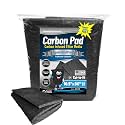 Aquarium Carbon Pad – Cut‑to‑Fit Carbon Infused Filter Pad Media for Crystal Clear Fish Tanks and Ponds, 3/8"–1/2" Thick (10.5 Inch Width, 36 Inch Long)