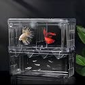 Aquarium Fish Breeder Box Hatchery Incubator,Multi-Functional Acrylic Breeder Isolation Box Hatching Incubator Box for Fish Fry Shrimp Little Turtle Betta Fish