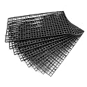 Aquarium Fish Tank Bottom Isolation 8 Pcs, Plastic Egg Crate Grid Divider Tray Egg (S 8pcs Black)
