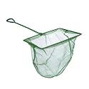 Aquarium Fishing Net Fish Tank Cleaning Tools Fine Mesh Net with Plastic Handle Green 8 Inch