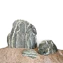 Aquarium Rocks Green River Rocks 10lb Fish Tank Rocks Natural Smooth Stones & Pebbles for Aquascaping Landscaping Models Terrariums and Amphibian Enclosure(4-8inch/3Pcs)