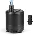 Aquarium submersible pump 109-724GPH, aquarium water pump, Adjustable water flow, Quiet operation,1 Nozzle,Suitable for fish tanks, ponds, aquariums, statues, hydroponic greens.