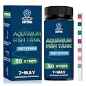 DIPSTIK 7-Way Aquarium Test Strips for Freshwater Saltwater (50 Strips)