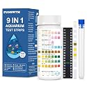 Aquarium Test Strips for Fish Tank: 9 in 1 Aquarium Water Test Kit for Freshwater - 150ct Fish Test Strips Testing Ammonia pH Nitrate Chlorine Nitrite Hardness Alkalinity Copper