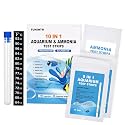Aquarium Test Strips for Freshwater: 10 in 1 Aquarium Ammonia Test Strips for Fish Tank Ammonia Test Kit for Aquarium Pond - Testing Ammonia Nitrate Nitrite pH,etc