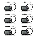 DaToo Aquarium Thermometer with Large LCD Display Fahrenheit/Celsius(℉/℃) Fish Tank Thermometer for Aquarium Reptile Terrarium Digital Water Thermometer with Suction Cup(6 Pack)