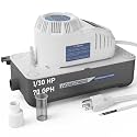 Aquastrong 115V 70 GPH HVAC Condensate Pump,Automatic Safety Switch,AC Condensate Removal for Air Conditioner, Furnace,Dehumidifier, 3.3' Power Cord, Dark Gray