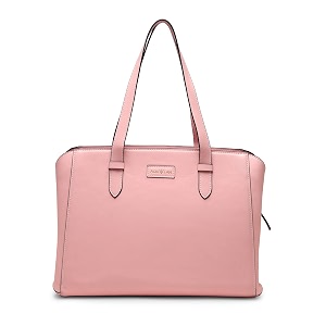 aquatan pu leather pink handbag satchel with laptop compartment for women girls