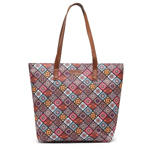 aquatan tote bag for women and girls  spacious sturdy handbag with zip compartment for collegeoffice travel amp everyday  reusable lightweight amp stylish shoulder handbag for women