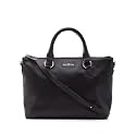 Aquatan Vegan Leather Black Handbag for Women with Adjustable Sling Strap | Versatile and Elegant Daily Use Bag
