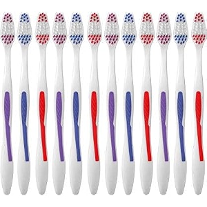 aquawhite max clean toothbrush with medium bristles pack of 12