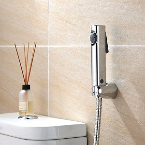 aquieen abs health faucet set with 1 meter ss 304 shower tube amp wall hook zura