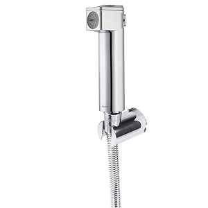 aquieen abs health faucet set with 1 meter ss 304 shower tube amp wall hook ceramica chrome