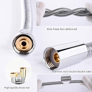 aquieen abs health faucet set with 1 meter ss 304 shower tube amp wall hook fluid