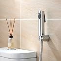Aquieen ABS Health Faucet Set with 1 Meter SS 304 Shower Tube &amp; Wall Hook (Zura)