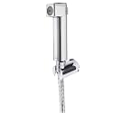 Aquieen ABS Health Faucet Set with 1 Meter SS 304 Shower Tube &amp; Wall Hook (Ceramica Chrome)