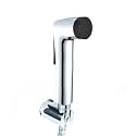 Aquieen ABS Health Faucet Set with 1 Meter SS 304 Shower Tube &amp; Wall Hook (Blanco Round)