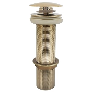 aquieen pop-up waste coupling gold  premium brass drain stopper for basins 734