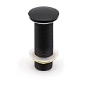 Aquieen Pop-Up Waste Coupling Matt Black – Premium Brass Drain Stopper for Basins (7")