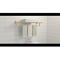 Aquieen Compel Luxury Series Towel Rack 24" PVD Finish (Grade AISI SS 304) (Gold)