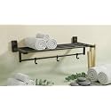 Aquieen Compel Series Towel Rack 24" Matt Black Finish (AISI SS 304)