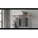Aquieen Cuff Series Towel Rack 24" PVD Rose Gold Finish (SS 304) (Compel Rose Gold)