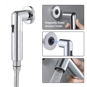aquieen health faucet set magna with magnetic hook amp 1 meter ss304 shower tube magna chrome