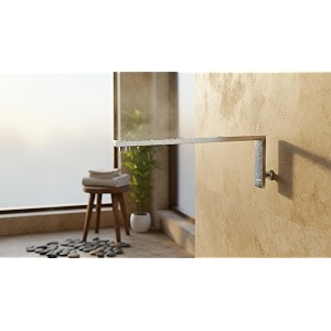 aquieen high rise goose neck shower arm l shower arm 6 x 1534