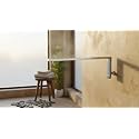Aquieen High Rise Goose Neck Shower Arm (L Shower Arm 6 x 15")