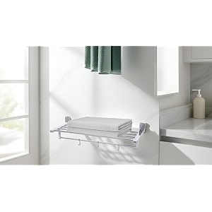 aquieen luxury series towel rack grade aisi ss 304 chrome 24 inch