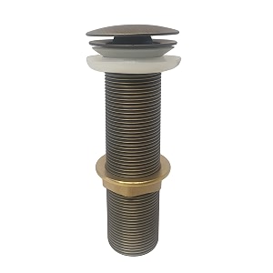 aquieen pop-up waste coupling  premium brass drain stopper for basins antique brass 734