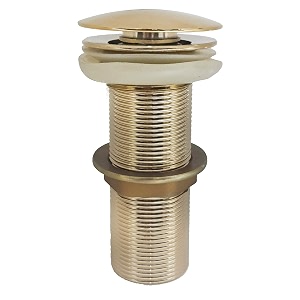 aquieen pop-up waste coupling gold  premium brass drain stopper for basins 534