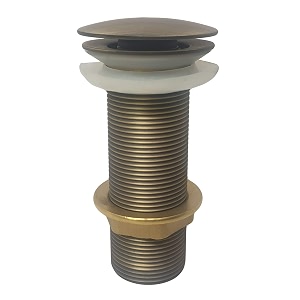 aquieen pop-up waste coupling  premium brass drain stopper for basins antique brass 534