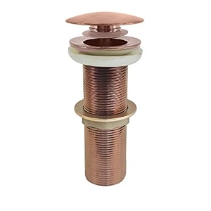 aquieen pop-up waste coupling rose gold  heavy brass drain stopper for basins 734