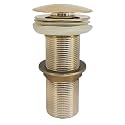 Aquieen Pop-Up Waste Coupling Gold – Premium Brass Drain Stopper for Basins (5")