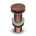 Aquieen Pop-Up Waste Coupling – Premium Brass Drain Stopper for Basins (Brushed Rose Gold, 5")