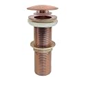 Aquieen Pop-Up Waste Coupling Rose Gold – Heavy Brass Drain Stopper for Basins (7")