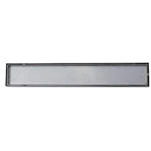aquieen ss 304 tilemarble insert shower channel water drainer for bathroom with anti-foul cockroach trap side hole 3634