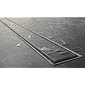 Aquieen SS 304 Tile/Marble Insert Shower Channel Water Drainer for Bathroom with Anti-Foul Cockroach Trap (Center Hole, 48")