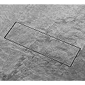 Aquieen SS 304 Tile/Marble Insert Shower Channel Water Drainer for Bathroom with Anti-Foul Cockroach Trap (Center Hole, 12")