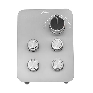 aquieen thermostatic diverter with push button amp flow control chrome 4 way