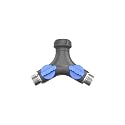 Aquor Garden Hose Y-Splitter – 2 Way Garden Hose Y Connector with Shut-Off Valves – Heavy-Duty, High-Flow, Leak-Free, UV & Corrosion Resistant, Fits Standard Outdoor Faucets 3/4 inch GHT